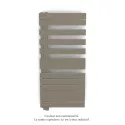Fassane Spa Asym EL gauche régulation IHD,Concrete Grey,7500W,H1238mm/L550mm