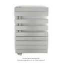 Fassane Spa Asym EL gauche régulation IHD,White Aluminium,500W,H860mm/L550mm