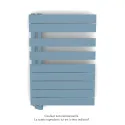 Fassane Spa Asym EL gauche régulation IHD,Pastel Blue,500W,H860mm/L550mm