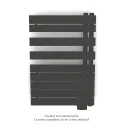 Fassane Spa Asym EL droite, régul IHD, Umbra Grey, 500W,H860mm / L550mm