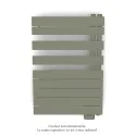 Fassane Spa Asym EL droite, régul IHD, Cement Grey, 500W,H860mm / L550mm