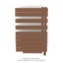 Fassane Spa Asym EL +Air, droite, Terracotta, 500W, H 870mm / L 550mm
