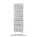 Fassane Spa Asym EL +Air, droite, Light Grey, 1000W, H 1741mm / L 550mm