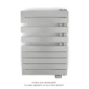 Fassane Spa Asym EL droite, régul IHD, White Aluminium, 500W,H860mm / L550mm