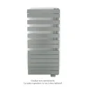 Fassane Spa Asym EL droite, régul IHD, Titane, 750W,H1238mm / L550mm