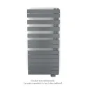 Fassane Spa Asym EL droite, régul IHD, Anthracite, 750W,H1238mm / L550mm