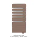 Fassane Spa Asym EL droite, régul IHD, Terracotta Faded, 750W,H1238mm / L550mm