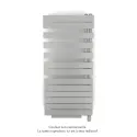 Fassane Spa Asym EL +Air, droite, White Aluminium, 750W, H 1248mm / L 550mm