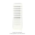 Fassane Spa Asym EL +Air, droite, Pure White, 1000W, H 1741mm / L 550mm
