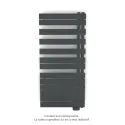 Fassane Spa Asym EL droite, régul IHD, Black Matt, 750W,H1238mm / L550mm