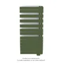 Fassane Spa Asym EL droite, régul IHD, Olive Green, 750W,H1238mm / L550mm