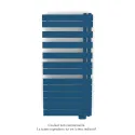 Fassane Spa Asym EL droite, régul IHD, Gentian Blue, 750W,H1238mm / L550mm