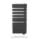 Fassane Spa Asym EL droite, régul IHD, Anthracite Grey, 750W,H1238mm / L550mm