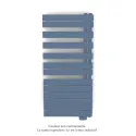 Fassane Spa Asym EL droite, régul IHD, Pigeon Blue, 750W,H1238mm / L550mm