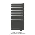Fassane Spa Asym EL droite, régul IHD, Umbra Grey, 750W,H1238mm / L550mm