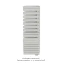 Fassane Spa Asym EL droite, régul IHD, Light Grey, 1000W,H1731mm / L550mm