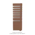Fassane Spa Asym EL droite, régul IHD, Terracotta, 1000W,H1731mm / L550mm