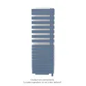 Fassane Spa Asym EL +Air, droite, Pigeon Blue, 1000W, H 1741mm / L 550mm