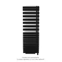 Fassane Spa Asym EL +Air, droite, Traffic Black, 1000W, H 1741mm / L 550mm