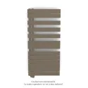 Fassane Spa Asym EL gauche régulation IHD,Pearl Beige,7500W,H1238mm/L550mm
