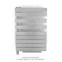 Fassane Spa Asym EL +Air, gauche, White Aluminium, 500W, H 870mm / L 550mm