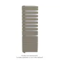 Fassane Spa Asym EL gauche régulation IHD,Concrete Grey,1000W,H1731mm/L550mm
