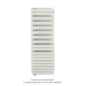 Fassane Spa Asym EL gauche régulation IHD,White Quartz,1000W,H1731mm/L550mm