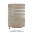 Fassane Spa Asym EL +Air, gauche, Beige Quartz, 500W, H 870mm / L 550mm