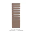 Fassane Spa Asym EL gauche régulation IHD,Terracotta Faded,1000W,H1731mm/L550mm