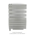 Fassane Spa Asym EL +Air, gauche, Inox Look, 500W, H 870mm / L 550mm