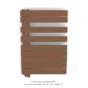 Fassane Spa Asym EL gauche régulation IHD,Terracotta,500W,H860mm/L550mm