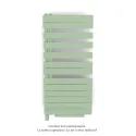 Fassane Spa Asym EL +Air, gauche, Pastel Green, 750W, H 1248mm / L 550mm