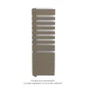 Fassane Spa Asym EL gauche régulation IHD,Pearl Beige,1000W,H1731mm/L550mm