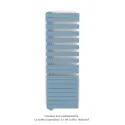 Fassane Spa Asym EL gauche régulation IHD,Pastel Blue,1000W,H1731mm/L550mm