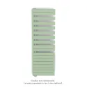 Fassane Spa Asym EL gauche régulation IHD,Pastel Green,1000W,H1731mm/L550mm