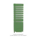 Fassane Spa Asym EL +Air, gauche, Reseda Green, 1000W, H 1741mm / L 550mm