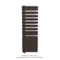 Fassane Spa Asym EL gauche régulation IHD,Dark Brown,1000W,H1731mm/L550mm