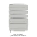 Fassane Spa Asym EL +Air, gauche, Light Grey, 500W, H 870mm / L 550mm
