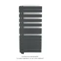 Fassane Spa Asym EL gauche régulation IHD,Black Matt,7500W,H1238mm/L550mm
