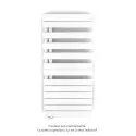 Fassane Spa Asym EL gauche régulation IHD,White Matt,7500W,H1238mm/L550mm