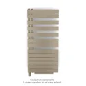 Fassane Spa Asym EL +Air, gauche, Beige Quartz, 750W, H 1248mm / L 550mm