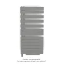 Fassane Spa Asym EL +Air, gauche, Telegrey 2, 750W, H 1248mm / L 550mm