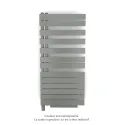 Fassane Spa Asym EL +Air, gauche, Grey Aluminium, 750W, H 1248mm / L 550mm