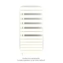 Fassane Spa Asym EL +Air, gauche, Pure White, 750W, H 1248mm / L 550mm