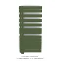 Fassane Spa Asym EL gauche régulation IHD,Olive Green,7500W,H1238mm/L550mm