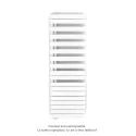 Fassane Spa Asym EL gauche régulation IHD,White Matt,1000W,H1731mm/L550mm