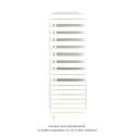 Fassane Spa Asym EL +Air, gauche, Pure White, 1000W, H 1741mm / L 550mm
