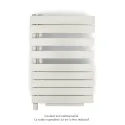 Fassane Spa Asym EL +Air, gauche, White Quartz, 500W, H 870mm / L 550mm