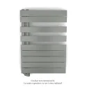 Fassane Spa Asym EL gauche régulation IHD,Grey Aluminium,500W,H860mm/L550mm