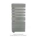 Fassane Spa Asym EL gauche régulation IHD,Grey Aluminium,7500W,H1238mm/L550mm
